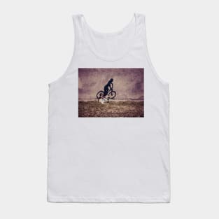 Cyclist on the road Tank Top